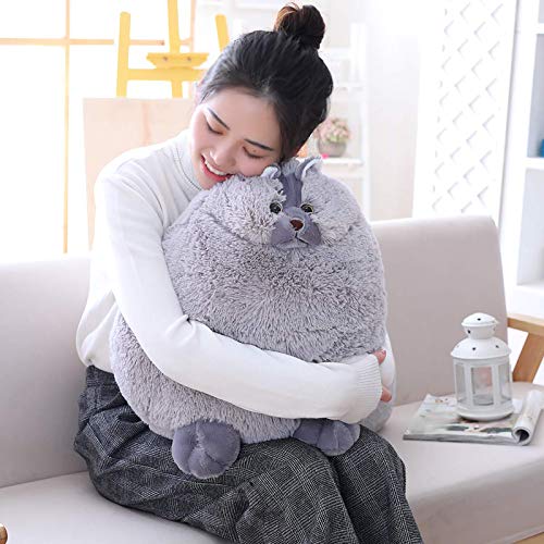 Image of Winsterch Giant Cat Stuffed Animal Toy, 20in Gray Stuffed Cat for Girls | Large, Huggable,Plush,Cute, Soft, fluffy ,Chubby , Warm Companionship, Ideal for Kids' Birthday & Holiday Gifts