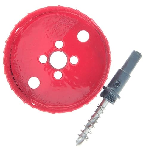 Miniatura 3 de Utoolmart Cortador de agujeros bimetálicos 3.346 in3.34 pulgadas, broca de sierra de agujero, 0.984 in1 pulgada de profundidad de corte, chapa de