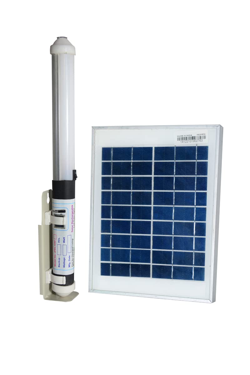 JADHAV POWERTECH Solar Led Home Lightning Stik Light | Solar Panel | Led Light | Powder Coated Stand | Inbuilt Lithium Ion Battery