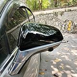 CYAuto New Door Exterior Rear View Mirror Cover Cap Trim for Lexus RX NX RX200T RX300 RX350 RX450H RX350L RX450L 2016-2023 (Glossy Black)