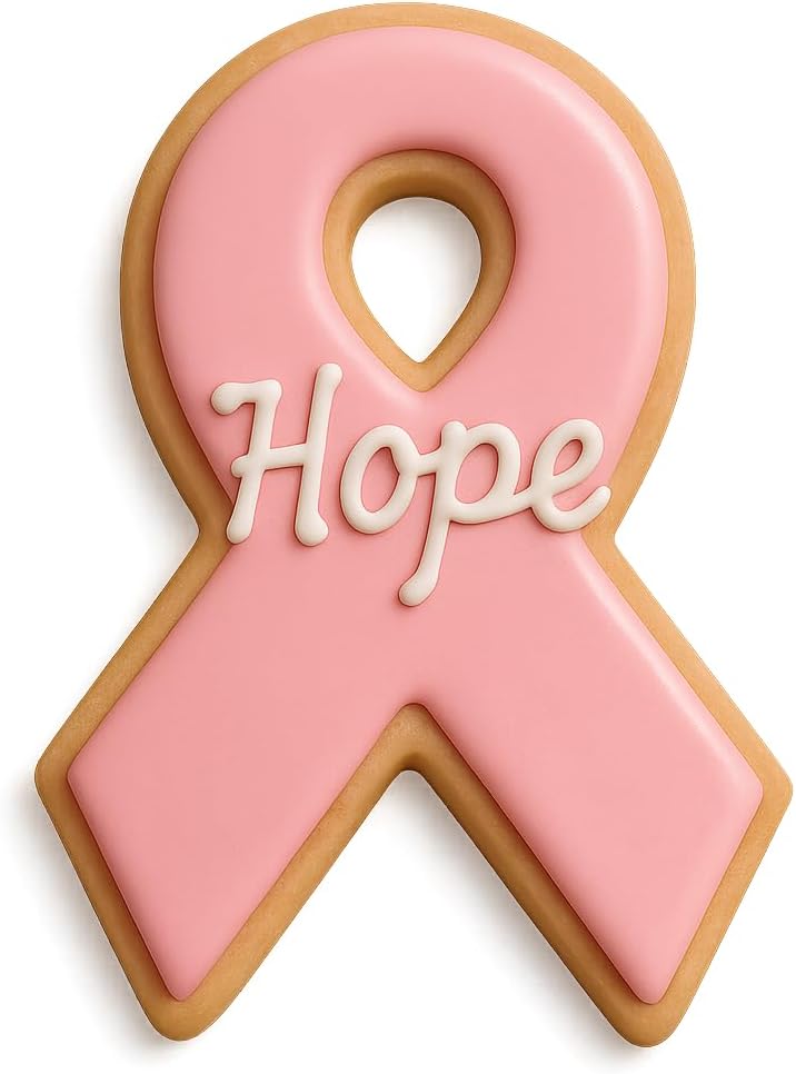 Pink Awareness Ribbon Cookie Cutter - 4.5x2.75 Inches, Perfect for Fundraisers and Charity Events - Image 6