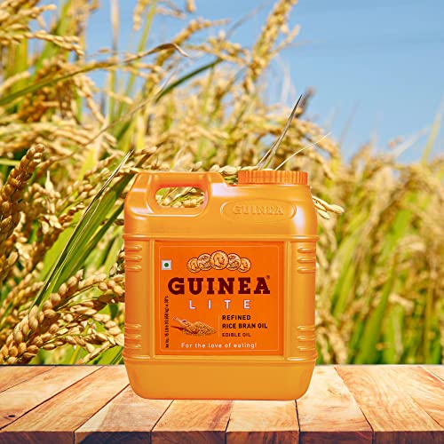 Image of Guinea Lite Refined Rice Bran Oil -15L Jar | Heart-Healthy Edible Oil | Pure & Light | Rich in Oryzanol & Antioxidants | Ideal for Cooking, Frying & Sauteing