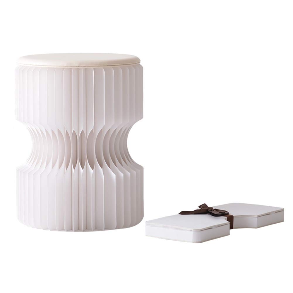 Taburete de tocador MU y puf creativo para una recepción elegante o salón de estilo sencillo G