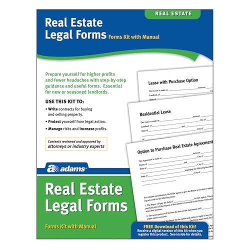 Adams Real Estate Legal Forms Kit, Forms and Instructions (PK418)