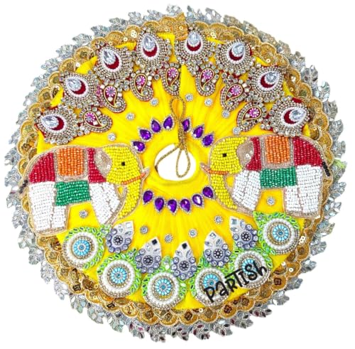 Image of Partish Laddu Gopal Heavy Janamashtmi Dress l Ladoo Gopal Dress l Kanha Ji Dress Size 1 2 4 5 6 (Size 1, M)