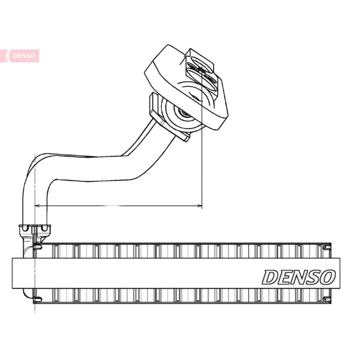 DENSO Verdampfer, Klimaanlage DEV09020