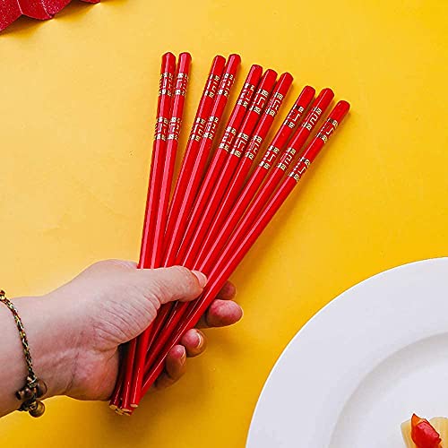 Baguettes en métal Baguettes Baguettes réutilisables Baguettes de Cuisine 10 pai Cadeau/Baguettes Chinoises en céramique/pour dîner en Famille Lavable au Lave-Vaisselle antidérapant Anti-SCA