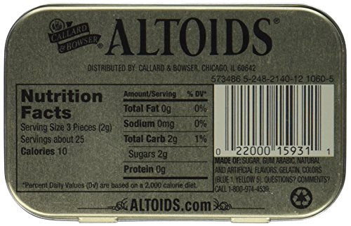Altoids Curiously Strong Mints - Spearmint 1.76 Oz (Pack Of 6) #TOP3