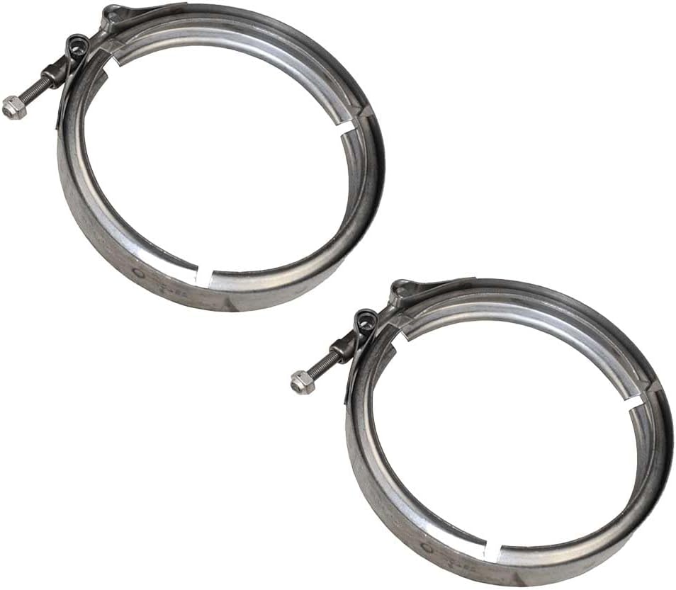 Mytee Products 4 Pack 4.25" Quick Release V-Band Clamp Stainless Steel, Clamp Fittings for Exhaust Pipe VNL, Mack CV, CVN Models Replace 21060426