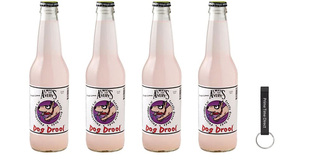 Avery's "Totally Gross" Dog Drool Soda 12 oz (Pack of 4) in a PTD Sealed Bag