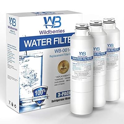 Wildberries RF263TEAESG/AA Replacement for Samsung Fridge Water Filter Compatible with Samsung RF23J9011SG/AA, RF263BEAESR, DA29-00020B, RF28HFEDBSR, HAF-CIN/EXP, Kenmore 46-9101 Pack of 3