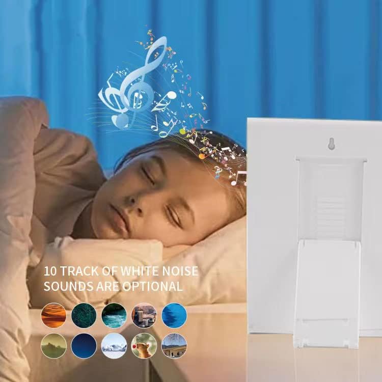White noise sound options for the light therapy lamp