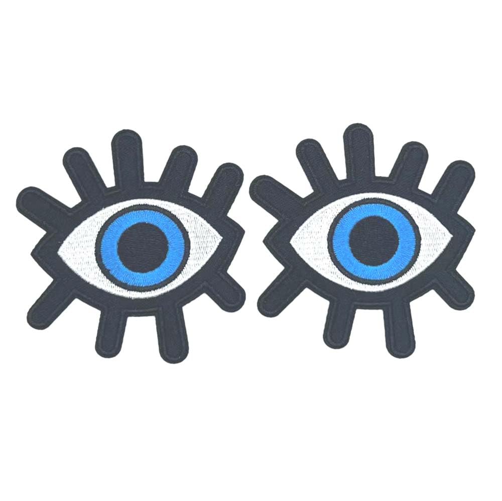 Eyeball Embroidered Patch - 3.25x3 Inch Occult Punk Rock Iron-On Or Sew-On Applique