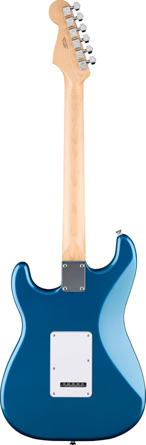 Fender Standard Stratocaster HSS - Aqua Marine Metallic Bundle with Strap, Guitar Cleaning Kit and Austin Bazaar Instructional Video