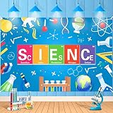 Science Party Banner Decorations Mad Sciencist Theme Birthday Party Banner Backdrop for Boy Girl Kid