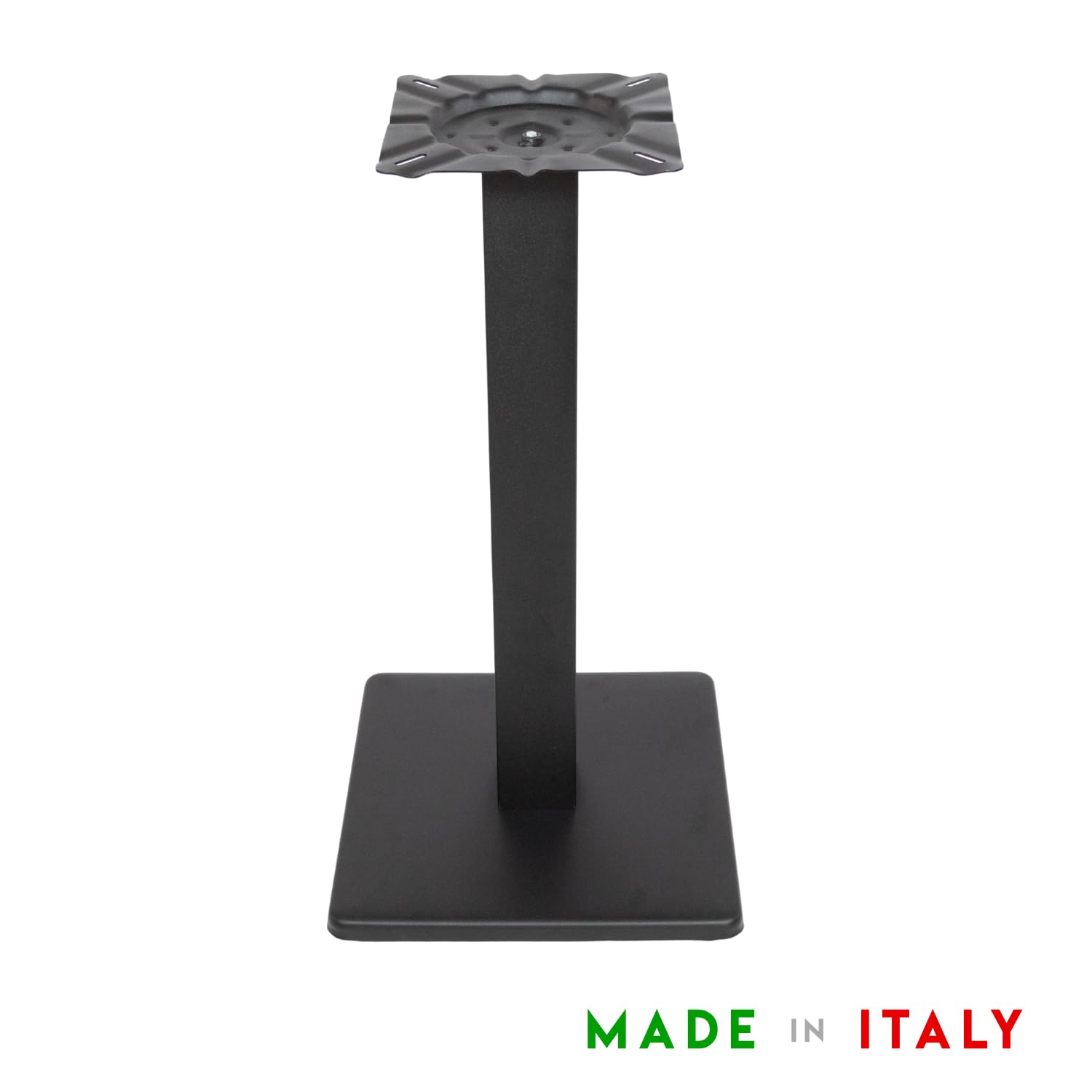 MOHOME Gambe per Tavolo Ferro Made In Italy Nero Rotondo Quadrato Stile Moderno Struttura Robusta Base Stabile Solida Piedini Regolatori Tavoli Soggiorno Bar Bistrò Ristoranti Catering