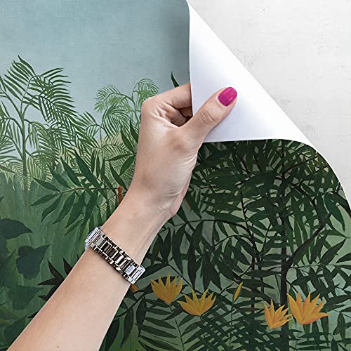 Papier peint forêt tropicale lavable pour masquer les murs