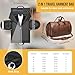 Wymulot Convertible Garment Bag, Carry on Garment Duffel Bag with Shoulder Strap, Men's Women's Travel Clothing Bag with Shoe Compartment, 2-in-1 Hanging Suitcase Suit Business Travel Bag (Brown)