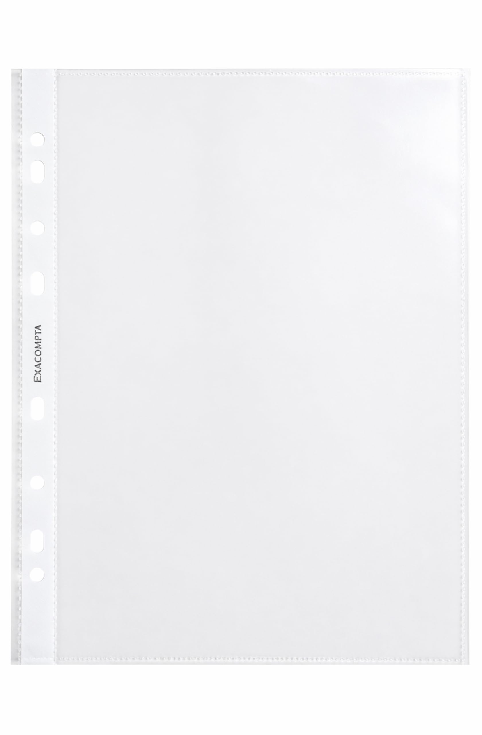 Exacompta 1000 buste perforate PP goffrato 7/100 mm incolore