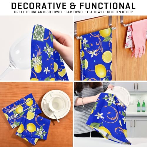 Torchons de cuisine grand format GAIREG lot de 6 essuie-tout décoratifs - 8