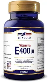Vitamina E 400 UI Vitgold 60 cápsulas