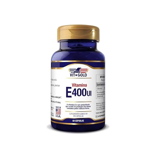 Vitamina E 400 UI Vitgold 60 caps.