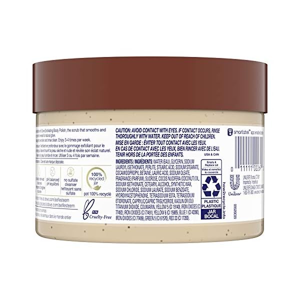 Dove Scrub For Silky Smooth Skin Brown Sugar & Coconut Butter Body Scrub Exfoliates & Restores Skin's Natural Nutrients, 10.5 oz, 4 Count