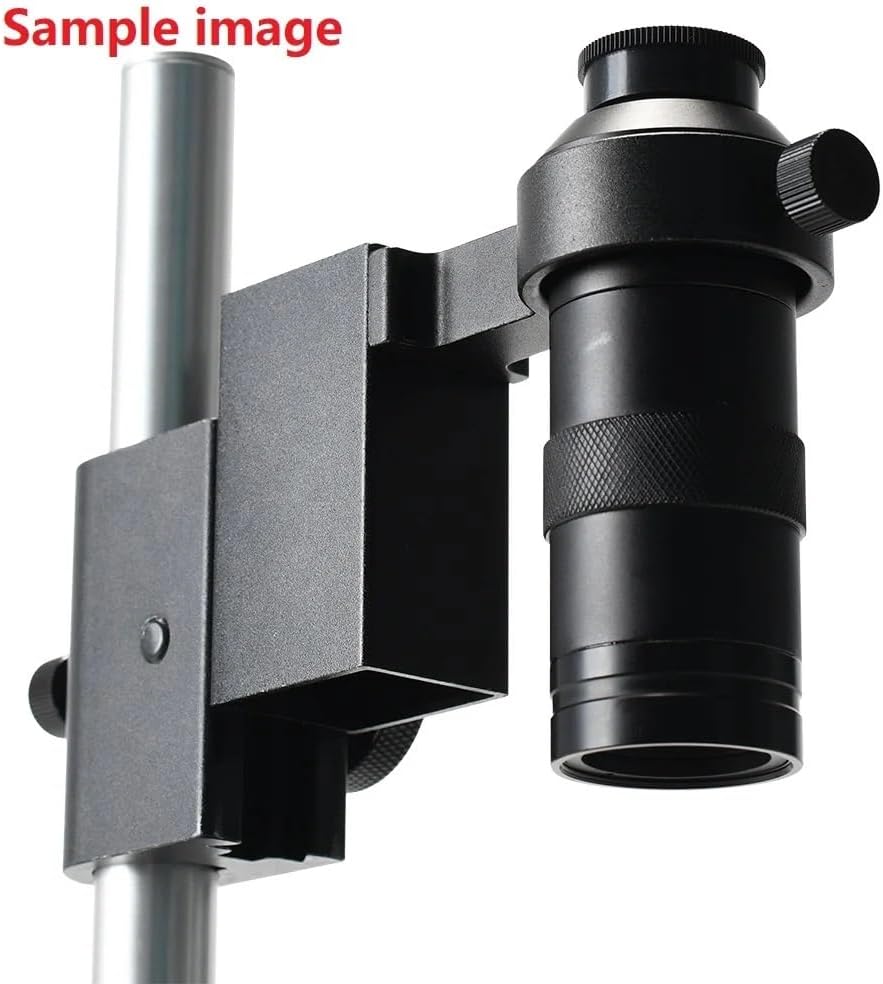Microscope Accessories Kit 40mm/50mm Aluminum Alloy Adjustable Focusing Bracket Focusing Holder Table Stand for Digital HDMI USB Video Microscope Camera Microscope Slides(50mm)