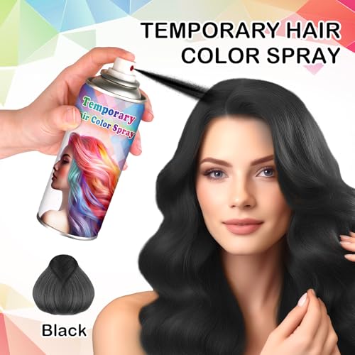 Spray de color temporal para cabello negro 120 ml miniatura 2