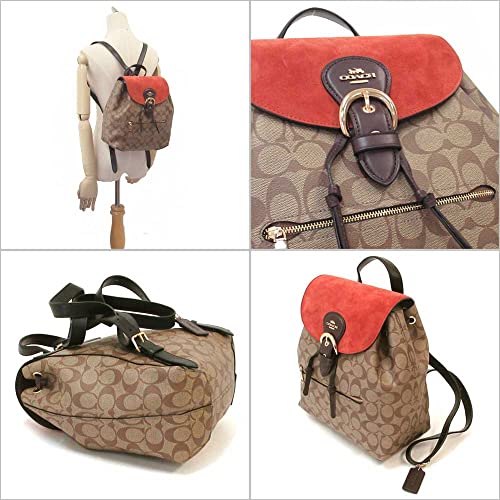 Coach Kleo Backpack Khaki Multi Signature Canvas #TOP1