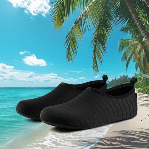 VIFUUR Water Shoes for Men Women Barefoot Quick Dry Aqua Socks Slip On | Lightweight, Breathable Upper, Flexible Sole, Drainage Design, Easy Slip-On Fit for Water Activities