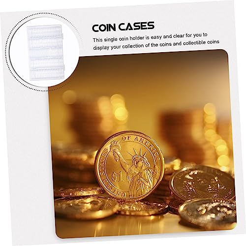 Set de cajas para almacenar monedas transparentes miniatura 4