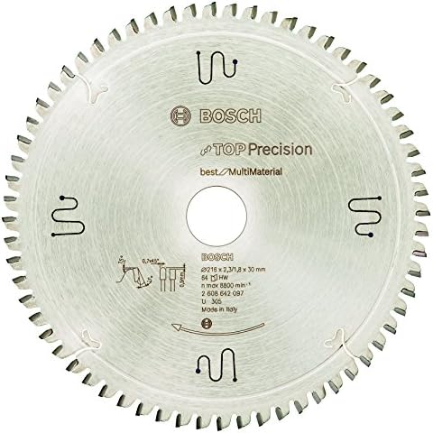 Lame Scie Circulaire 210 Saxton TCT21048TMPT254B Lame De Scie Circulaire Multi-usages 210 Mm X 48 Dents X 25,4 Mm Alésage Bois Et Métal Compatible Avec Evolution Lame Scie Circulaire 210x30