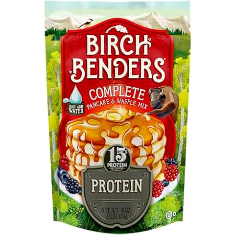 Birch Benders Pancake and Waffle Mix with Whey, Protein, 16 Oz Cover