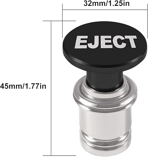 Miniatura 10 de EJECT - Encendedor de cigarrillos para automóvil, aluminio anodizado MELIFE universal, accesorio de repuesto de 12 voltios, se adapta a la mayoría