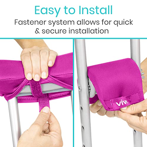 Vive Crutch Pads - Padding For Walking Arm Crutches - Universal Underarm Padded Forearm Handle Pillow Covers For Hand Grips - Soft Foam Armpit Bariatric Accessories For Adults, Kids #TOP3