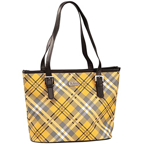 B.AmiciTM Expressions Saffiano Plaid Tote Bag