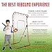 Rukket 4x7 Pitch Back Baseball/Softball Rebounder PRO, Pitching and Throwing Practice Partner, Adjustable Angle Pitchback Trainer