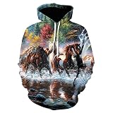 Características del producto: impresión completa, bolsillos convenientes, confección razonable, capucha forrada, tela cómoda.