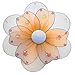 Hanging Flower 8" Medium Orange Multi-Layered Nylon Flowers Mesh Decorations Decorate Baby Nursery Bedroom Girls Room Ceiling Wall Decor Wedding Birthday Party Baby Shower Bathroom Children 3D Art DIY