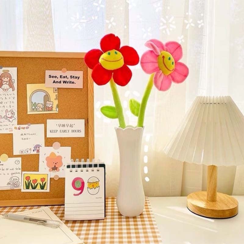 Amazon.co.jp: スマイルフラワー 花束 韓国 5本入 32cm 笑顔 かわいい