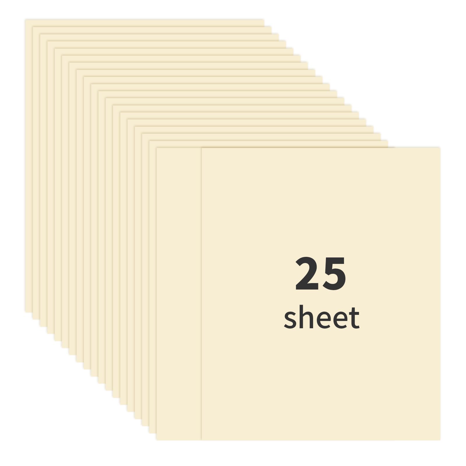 Cream 8.5'' x 11''cardstock paper,92 lb,250gsm-25sheet Premium Cream construction paper,Double Sided Printer Paper,for Christmas Cards,Craft,Invitations,Scrapbook Supplies.