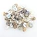 Ecloud Shop® Lote de 100 Botones Nácar Redondo 2 Agujeros DIY 9 mm