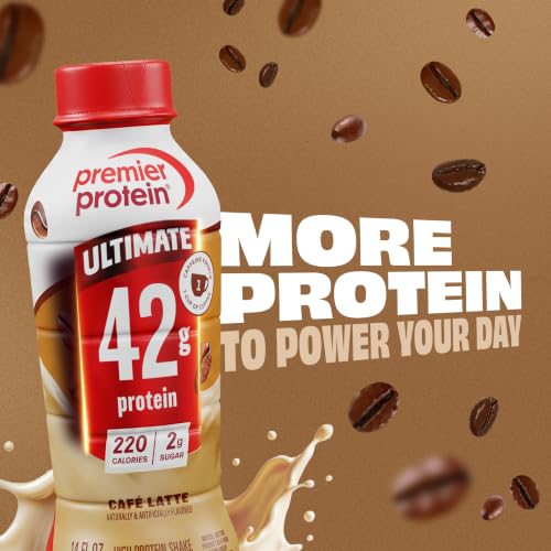 Image of Premier Protein ULTIMATE 42g High Protein Shake +Energy, Cafe Latte, 12 Ct