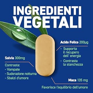 Ymea 8 In 1 Integratore Alimentare Esperto Della Menopausa, Ideale Contro Gli 8 Disturbi Più Comuni Della Menopausa, Supporta Il Metabolismo E La Salute Delle Ossa, 30 Compresse