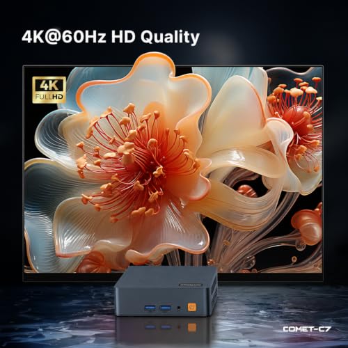 Image of C7 Mini PC Intel Core 100U (Beats R2544 /3500U /N95), 16GB DDR4 RAM 512GB SSD