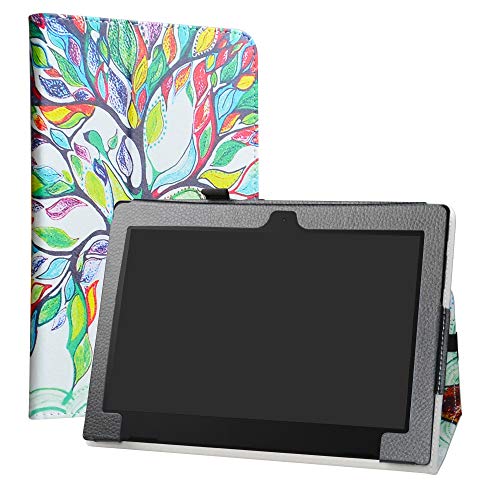 Labanema Lenovo ideapad d330 Funda, Slim Fit Carcasa de Cuero Sintético con Función de Soporte...