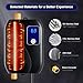 TITIDU Electric Tankless Water Heater, Portable On Demand Instant Hot Water Heater Mini Shower Water Heating System with LCD Display Convert degrees Celsius and Fahrenheit, 110V 3000W (Black)