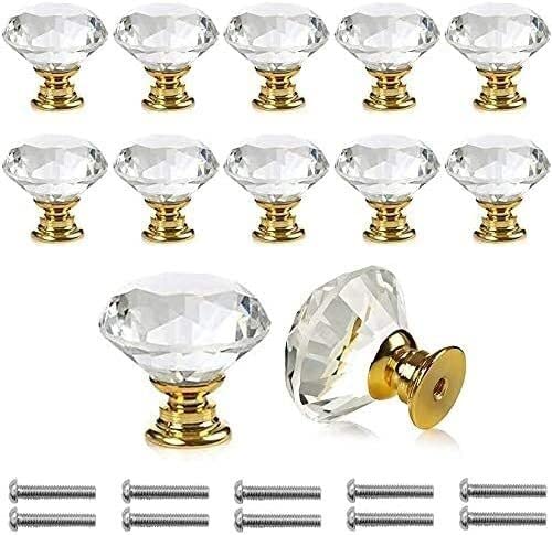 Boutons de meuble en verre cristal : finition haut de gamme pour vos placards de cuisine