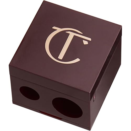 Charlotte Tilbury Pencil Sharpener - Dual-Size Cosmetic Sharpener for Eyeliner, Lip Liner & Eyeshadow Pencils - Fits Color Chameleon, Rock 'N' Kohl, The Classic & Lip Cheat Liners